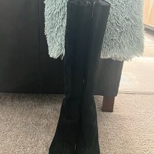 Black Knee-High Boots